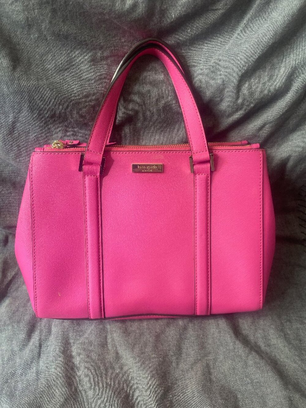 Kate Spade New York Cedar Street Pink Saffiano Leather Satchel Crossbody Purse